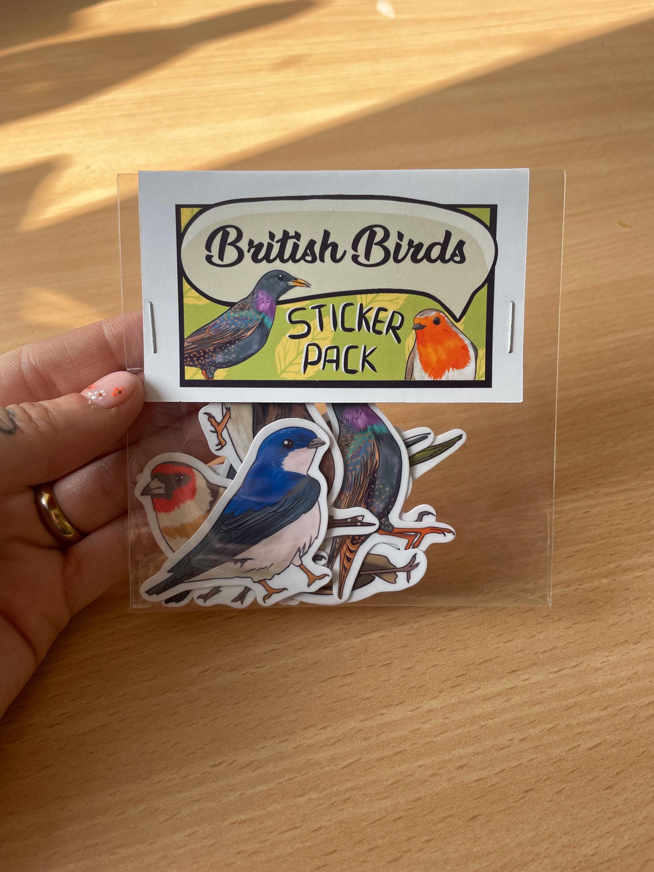 British Birds Sticker Pack - Etsy