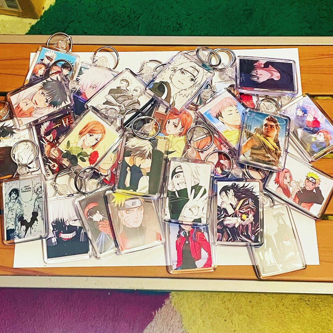 Anime Character Keychain Etsy