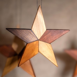 Kleiner holzstern hngend - Etsy.de