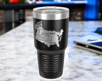 DOGE cup/ tumbler , Golf of America cup , Tumbler/ Water bottle, Political humor Tumbler/ Water bottle