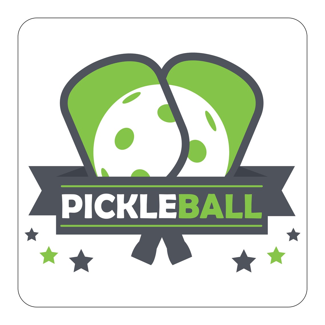 Pickleball Car Decal Pickleball Bumper Sticker Etsy