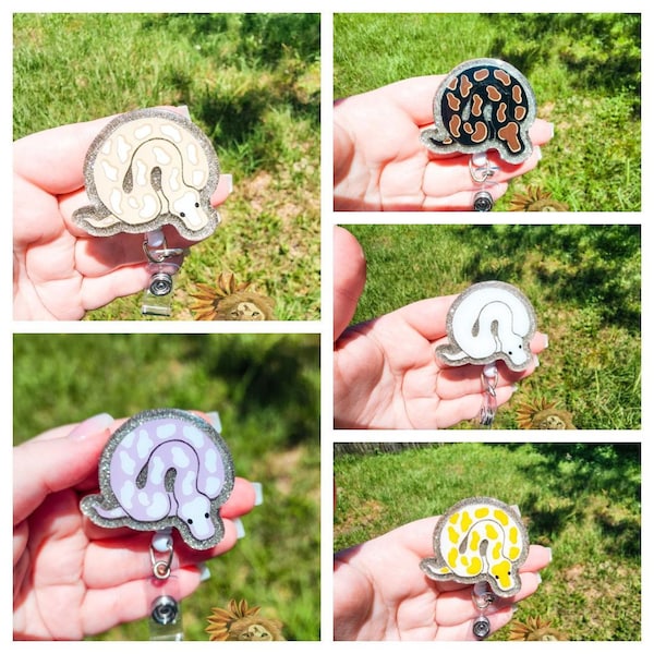 Ball Python Interchangeable Badge Reel