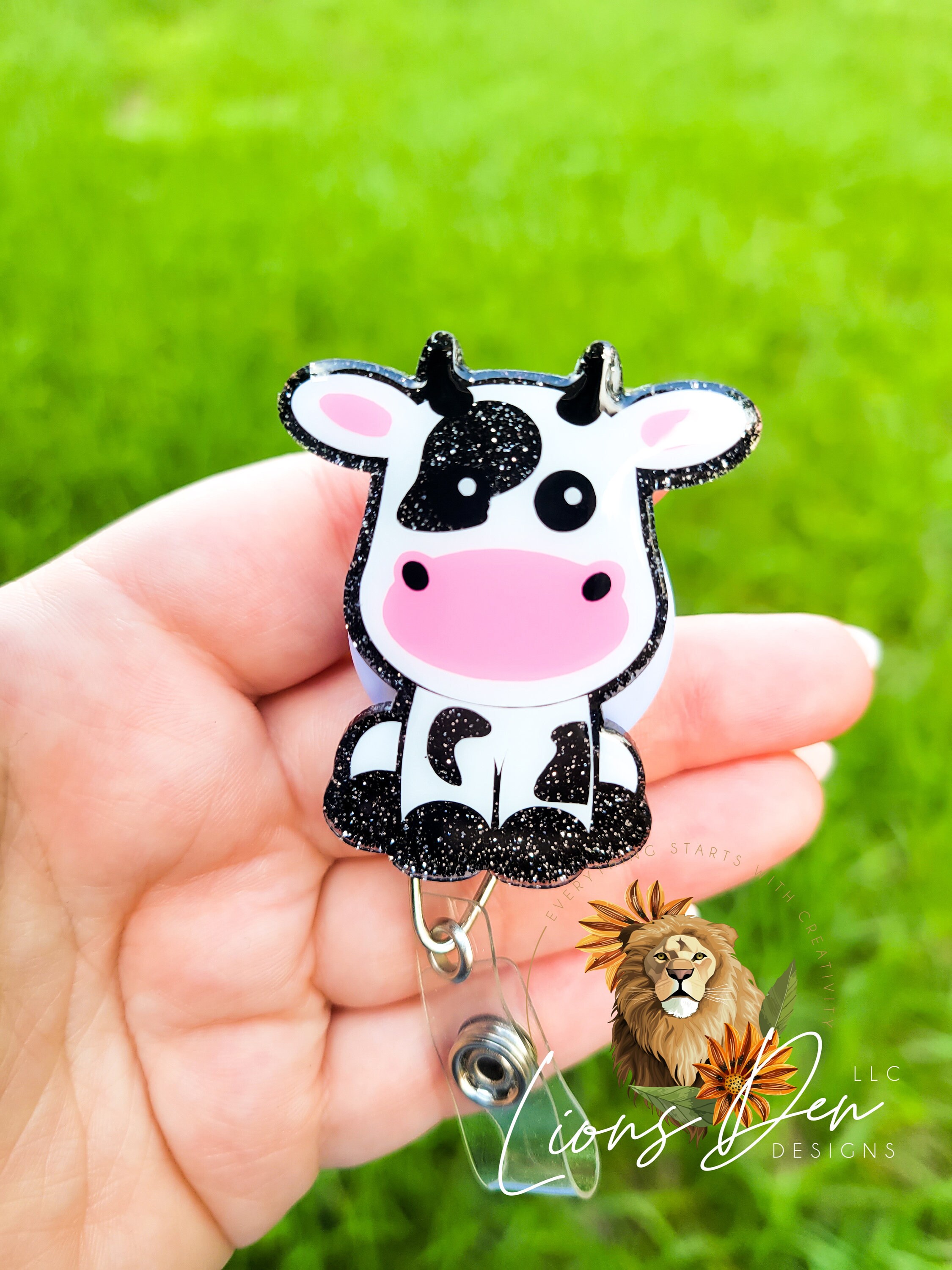 Brown Cow Badge Reel 