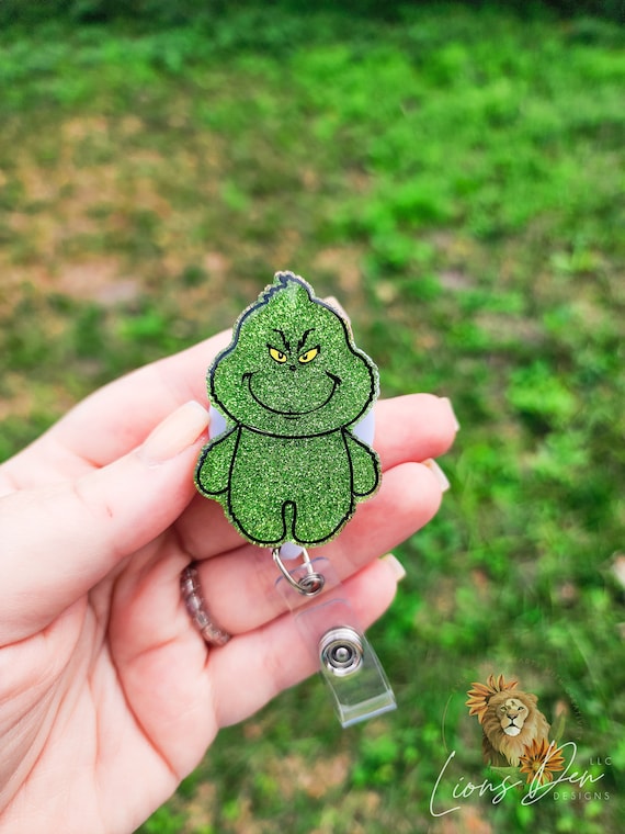 Grinch Interchangeable Badge Reel 