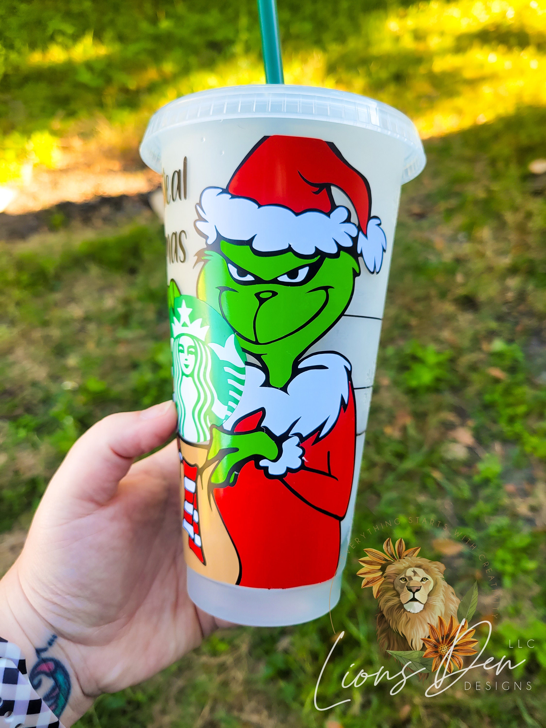 I'll Steal Christmas 24 OZ Cold Cup the Grinch Starbucks Cup Personalized  Cup 