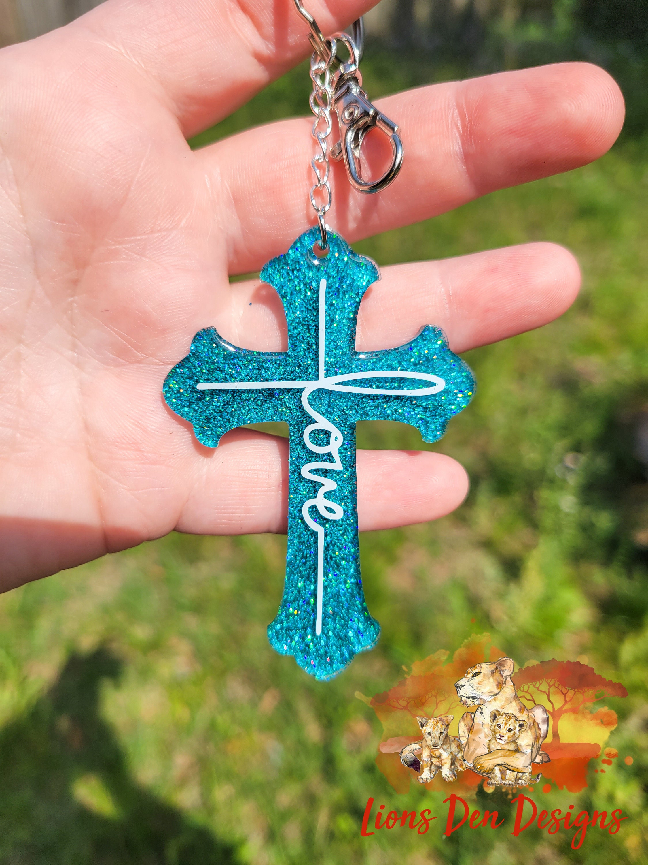 Cross Keychains Faith Keychains Church Worship Etsy