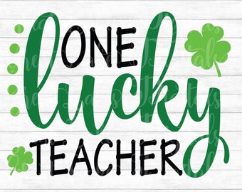 Download Lucky Teacher Svg Etsy