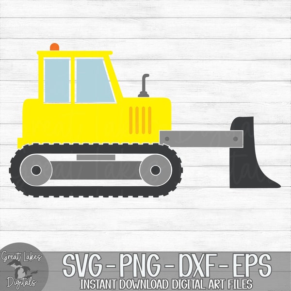 Bulldozer - Instant Digital Download - svg, png, dxf, and eps files included! Construction, Digger