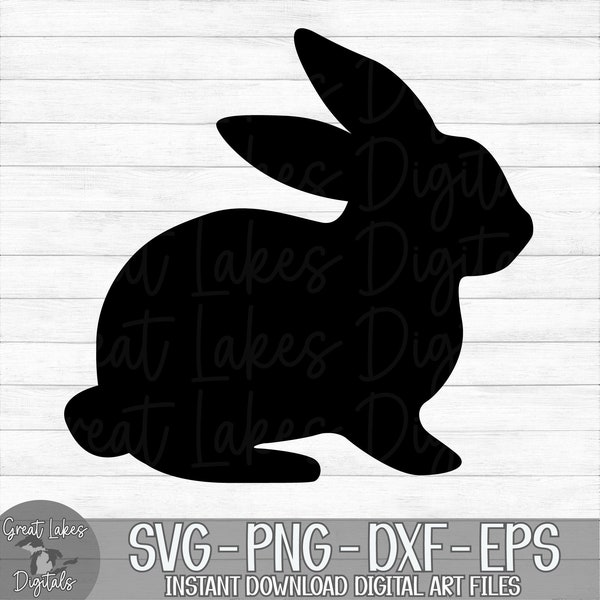 Easter Bunny, Rabbit - Instant Digital Download - svg, png, dxf, and eps files included!