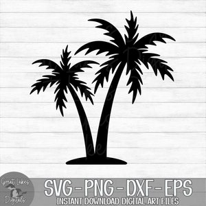 Palm Trees - Instant Digital Download - svg, png, dxf, and eps files included! Tropical, Vacation, Ocean, Beach