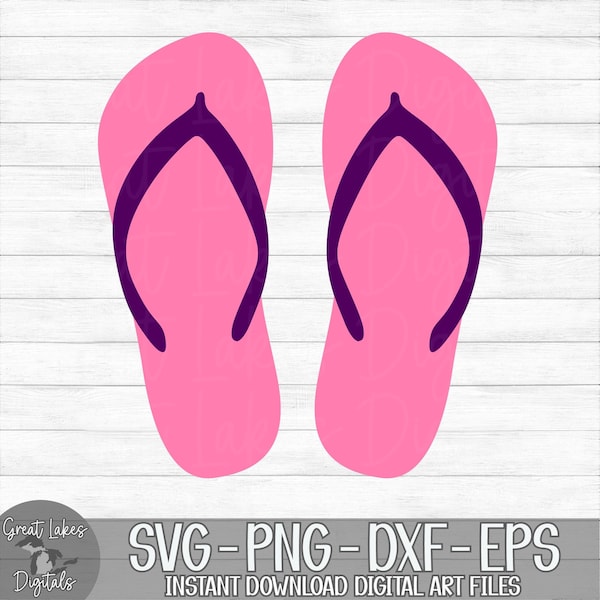 Sandals - Instant Digital Download - svg, png, dxf, and eps files included! Beach, Flip Flops, Summer