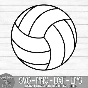 Volleyball - Instant Digital Download - svg, png, dxf, and eps files included!