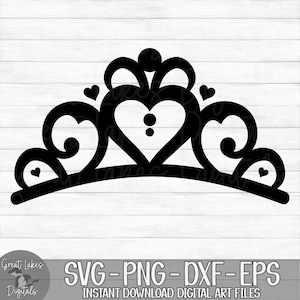 Tiara - Princess, Crown - Instant Digital Download - svg, png, dxf, and eps files included!