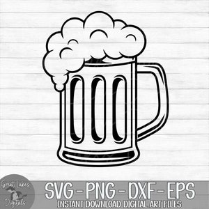 Beer Mug - Instant Digital Download - svg, png, dxf, and eps files included! Beer Glass, Beer Stein, Alcohol