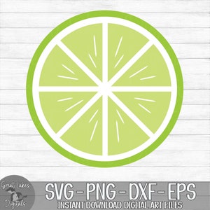 Lime Slice - Instant Digital Download - svg, png, dxf, and eps files included!
