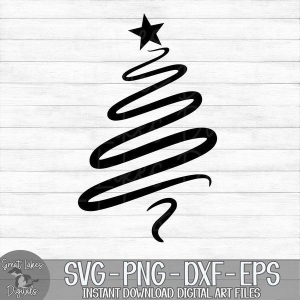 Christmas Tree - Instant Digital Download - svg, png, dxf, and eps files included! Winter, Christmas, Pine Tree