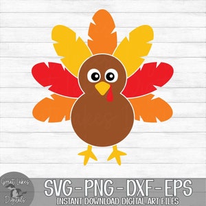 Thanksgiving Turkey - Instant Digital Download - svg, png, dxf, and eps files included!