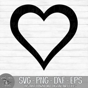 Heart - Instant Digital Download - svg, png, dxf, and eps files included!