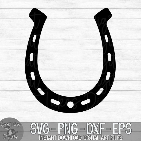 Horseshoe - Instant Digital Download - svg, png, dxf, and eps files included! Lucky, Equestrian