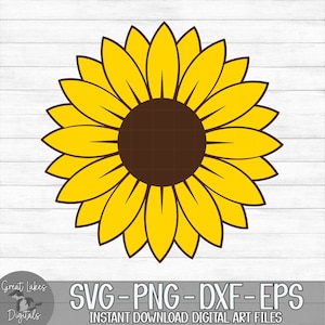 Sunflower - Instant Digital Download - svg, png, dxf, and eps files included!
