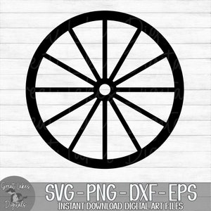 Wagon Wheel - Instant Digital Download - svg, png, dxf, and eps files included! Wooden, Country, Western, Carriage