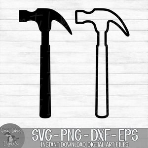 Hammer - Instant Digital Download - svg, png, dxf, and eps files included! - Bundle of 2!