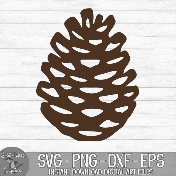 Pinecone - Instant Digital Download - svg, png, dxf, and eps files included! Christmas, Winter, Pine Tree