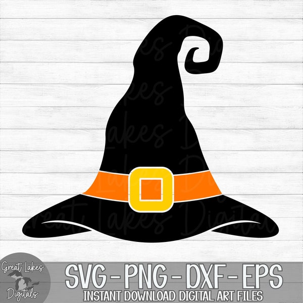 Witch Hat - Halloween - Instant Digital Download - svg, png, dxf, and eps files included!
