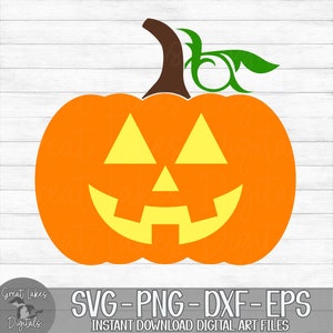 Jack O Lantern - Halloween, Pumpkin - Instant Digital Download - svg, png, dxf, and eps files included!