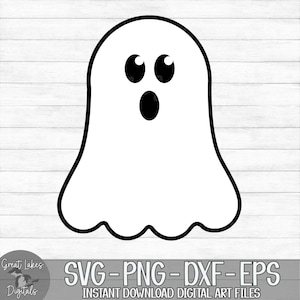 Halloween Ghost - Instant Digital Download - svg, png, dxf, and eps files included!