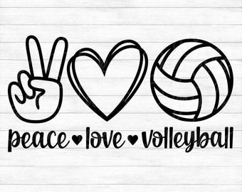 Volleyball Instant Digital Download Svg Png Dxf and Eps | Etsy