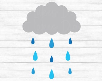 Rain Cloud - Instant Digital Download - svg, png, dxf, and eps files included!