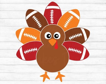 Thanksgiving Football Turkey - Instant Digital Download - svg, png, dxf, and eps files included! Boy, Turkey Football, Baby