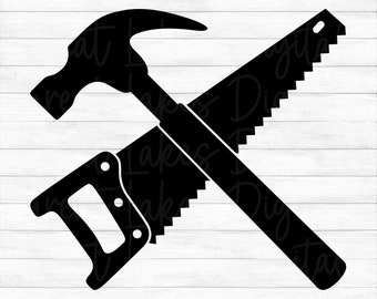 Hammer and Saw Instant Digital Download 