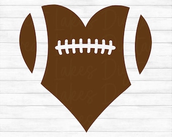 Fußballherz - sofortiger digitaler Download - svg-, png-, dxf- und eps-Dateien enthalten