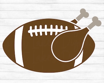 Thanksgiving Turkey Football - Instant Digital Download - svg, png, dxf, and eps files included!