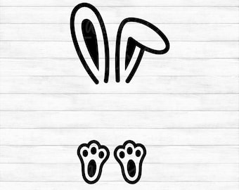 Bunny Feet & Ears - Instant Digital Download - svg, png, dxf, and eps files included! Easter Bunny, Bunny Ears, Bunny Feet