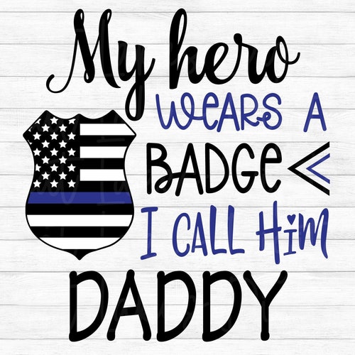 Tcombo Daddy is My Hero Police Officer Kids Pajama Set 