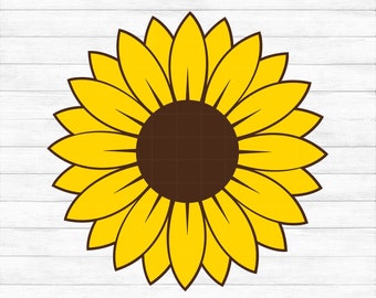 Sunflower - Instant Digital Download - svg, png, dxf, and eps files included!