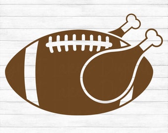 Thanksgiving Turkey Football - Instant Digital Download - svg, png, dxf, and eps files included!