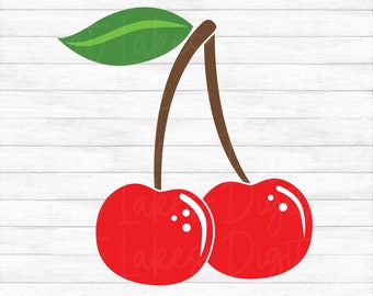 Cherries - Instant Digital Download - svg, png, dxf, and eps files included! Fruit, Cherry