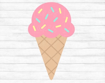 Ice Cream - Instant Digital Download - svg, png, dxf, and eps files included! Summer, Ice Cream Cone