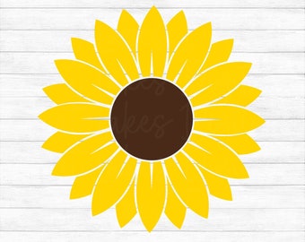 Sunflower - Instant Digital Download - svg, png, dxf, and eps files included!