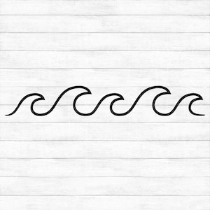 Waves - Instant Digital Download - svg, png, dxf, and eps files included! Tropical, Vacation, Ocean, Beach, Sea, Lake
