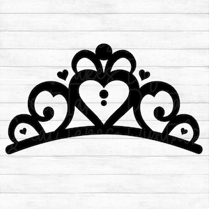 Tiara - Princess, Crown - Instant Digital Download - svg, png, dxf, and eps files included!