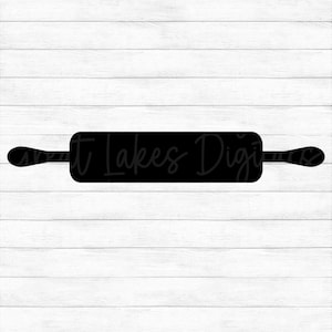Rolling Pin - Instant Digital Download - svg, png, dxf, and eps files included! Baker, Baking, Kitchen, Chef, Cooking