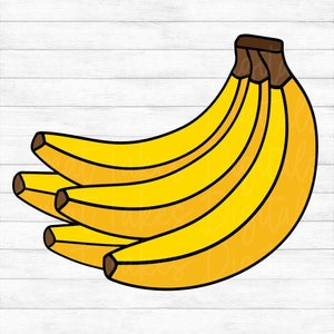 Banana Bunch - Instant Digital Download - svg, png, dxf, and eps files included! - Bananas, Fruit