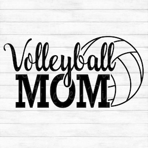Volleyball Mom - Instant Digital Download - svg, png, dxf, and eps files included!