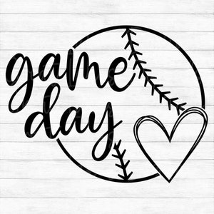 Game Day - Instant Digital Download - svg, png, dxf, and eps files included! Sports, Baseball, Softball