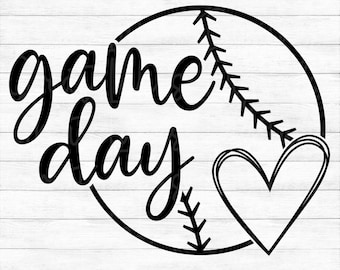 Game Day - Instant Digital Download - svg, png, dxf, and eps files included! Sports, Baseball, Softball